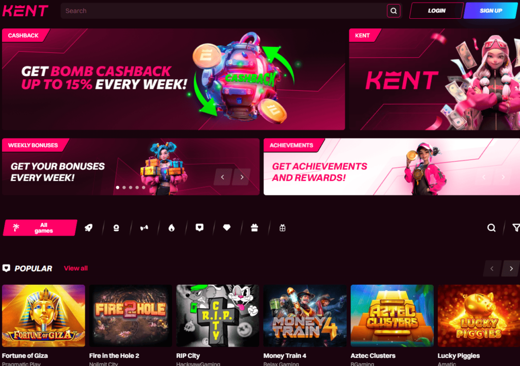 kent casino home page official site